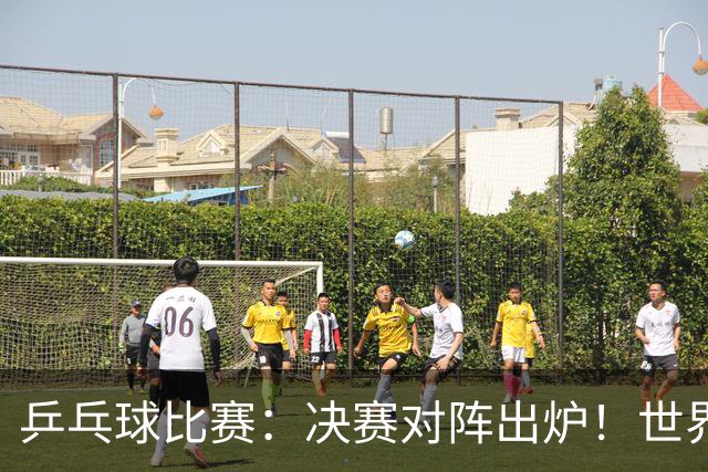 乒乓球比赛：决赛对阵出炉！世界第一3:0获胜，零封世乒赛季军